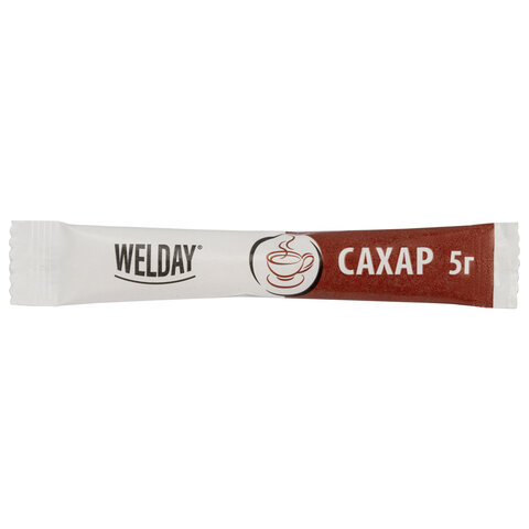Сахар порционный OFFICE-BOX WELDAY (ВЭЛДЭЙ) в стиках по 5 г, 200 штук, 1 кг, 624095 - фото 5