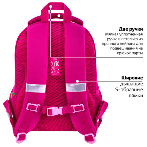 Ранец BRAUBERG KIDS START, 1 отделение, 2 кармана, "Anime style", 35х26х13 см, 272094 - фото 16