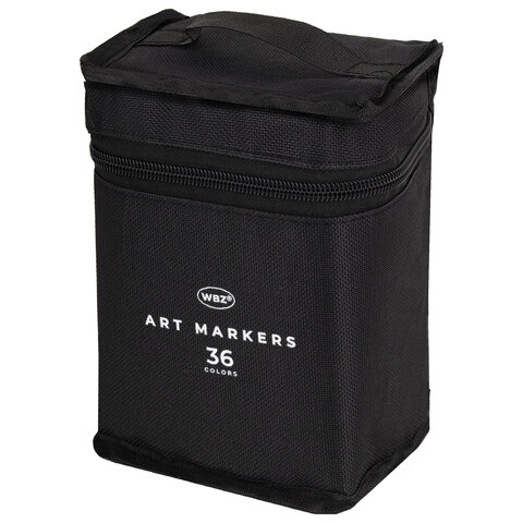 Маркеры для скетчинга двусторонние, НАБОР 36 шт., текстильный чехол, WBZ (ВБЗ), 152572 - фото 5