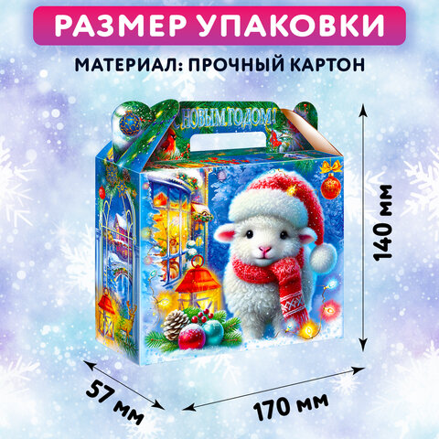 Подарок новогодний "ПУШИСТИК", НАБОР конфет 500 г, картонная коробка, МОСУПАК, 13069/Х26018 - фото 6