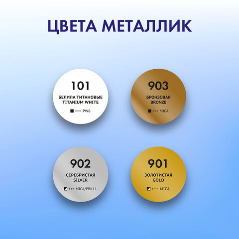 Краски акриловые для техники "Флюид Арт" (POURING PAINT), 4 цвета по 120 мл, Цвета металлик, BRAUBERG ART, 192239 - фото 7