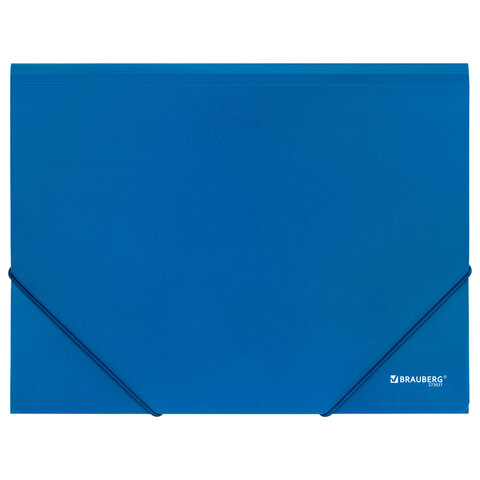 Папка на резинках А4 BRAUBERG UNIVERSAL, синяя, до 300 листов, 0,5 мм, 273037 - фото 2