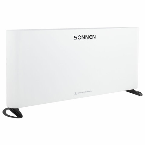 Обогреватель-конвектор SONNEN ONYX-2000.1, 2000 Вт, Х-образный нагревательный элемент, белый, сделано в России, 457630 - фото 4