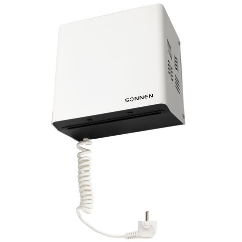 Сушилка для рук SONNEN HDR-1200W, 1200 Вт, производство РОССИЯ, антивандальная, сталь, белая, 701870 - фото 4