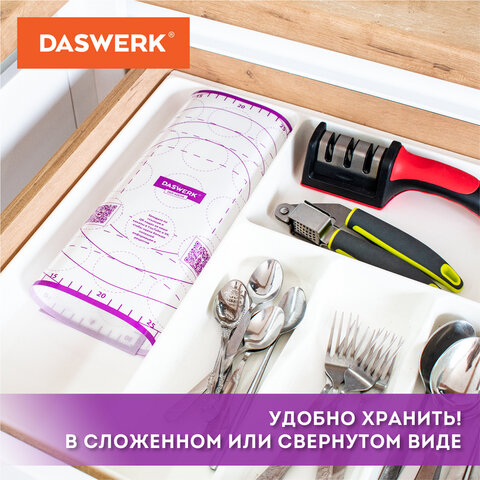 Коврик силиконовый для раскатки/запекания 30х40 см, фиолетовый, DASWERK, 608423 - фото 17
