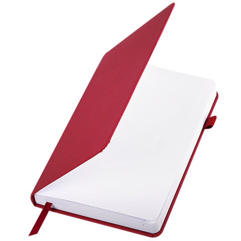 Ежедневник датированный 2026, А5, 138x213 мм, BRAUBERG "Control", под кожу, держатель для ручки, красный, 117124 - фото 4