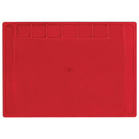 Доска для лепки А4, 280х200 мм, BRAUBERG KIDS, красная, 7 отделений для пластилина, 2 стека, 274257 - фото 3