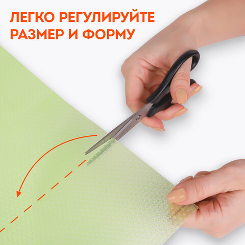 Коврики универсальные 6 шт., 30х45 см, для холодильника, полок, сервировки, салатовый, DASWERK, 609605 - фото 16