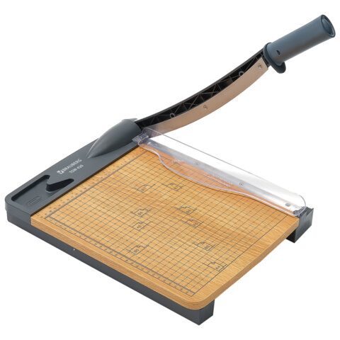 Резак сабельный BRAUBERG KATANA WOOD TSW-420 A4, 20 листов, длина реза 300 мм, деревянное основание, 533366 - фото 1