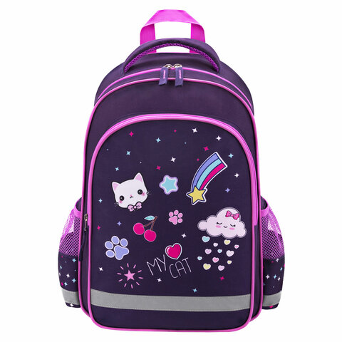 Рюкзак ПИФАГОР SCHOOL, 1 отделение, 3 кармана, "Leapfrog", 38x28х14 см, 273167 - фото 2