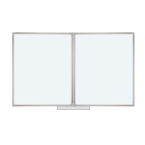 Доска магнитно-маркерная 3-х элементная 100х150/300 см, 5 рабочих поверхностей, белая, BRAUBERG, 231708 - фото 7