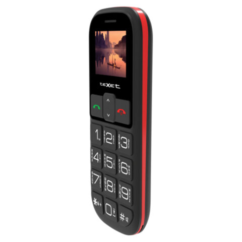 Телефон мобильный TEXET TM-B322, 2 SIM, 1,44", microSD, FM, MP3, фонарик, SOS, черный, 127347 - фото 2