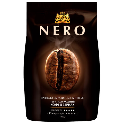 Кофе в зернах AMBASSADOR "Nero" 1 кг - фото 1