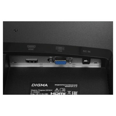 Монитор DIGMA Progress 22P201F 21.5" (55.4 см)/1920х1080/16:9/IPS/5ms/250cd/HDMI/VGA/черный, DM22SB02 - фото 9