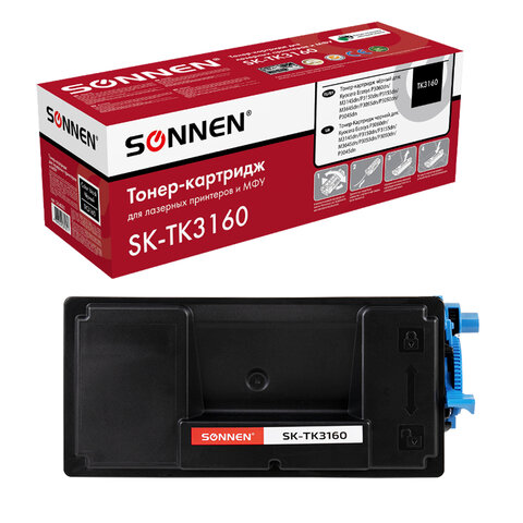 Тонер-картридж лазерный SONNEN (SK-TK3160) для KYOCERA ECOSYS P3045dn/P3050dn/P3060dn/M3145dn, ресурс 12500 стр., 364080 - фото 1