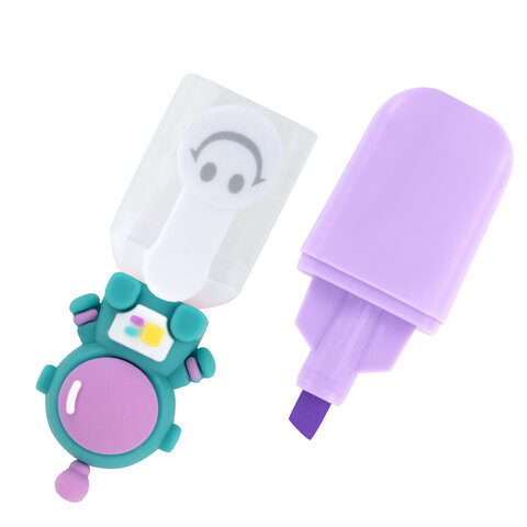 Набор текстовыделителей с топперами 6 ЦВЕТОВ ПАСТЕЛЬ, "КОСМО", линия 1-4 мм, FUNSTER (ФАНСТЕР), 152654 - фото 3