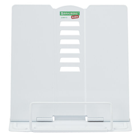 Подставка для книг и учебников BRAUBERG KIDS mini "White", регулируемый угол наклона, металлическая, 238973 - фото 4