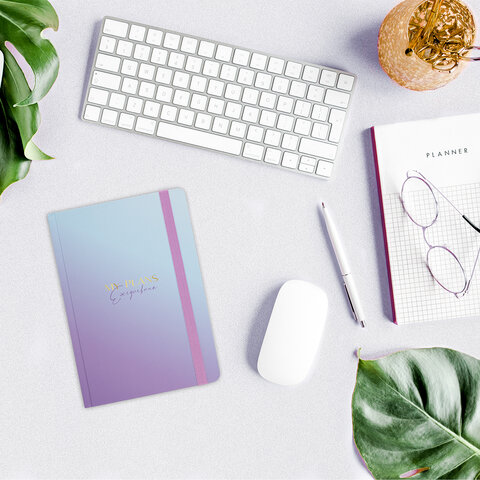 Ежедневник недатированный с резинкой А5 (145х203 мм), BRAUBERG, твердый, 128 л., "Градиент", 114557 - фото 10