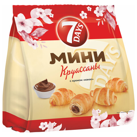 Круассаны мини 7DAYS крем "Какао", 265 г, V2841 - фото 2