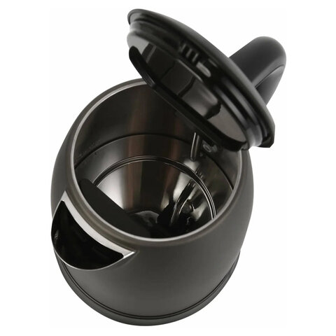 Чайник TEFAL KI270930, 1,7 л, 2400 Вт, закрытый нагревательный элемент, сталь, графитовый, 7211002432 - фото 4