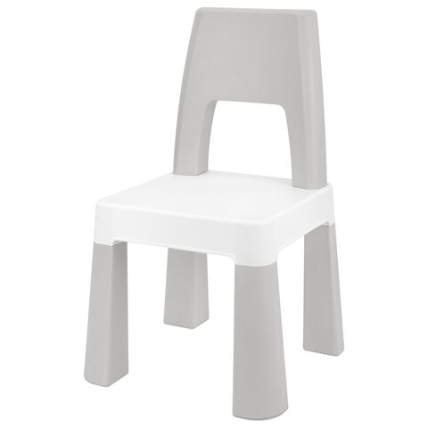 Стол детский + стул BRABIX KIDS CS-003, 2-7 лет, пластик белый + серый, 533292 - фото 6
