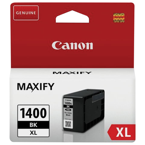 Картридж струйный CANON (PGI-1400XLВК) МВ2040/МВ2340, черный, оригинальный, ресурс 1200 стр., 9185B001 - фото 1