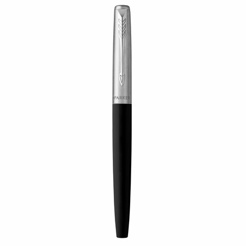 Ручка перьевая PARKER "Jotter Originals Black Chrome CT", корпус черный, детали из нержавеющей стали, синяя, 2096894 - фото 2