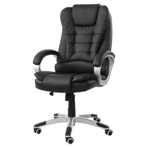 Кресло офисное BRABIX "Comfort MS-003", 6 массажных модулей, экокожа, черное, 532521 - фото 3