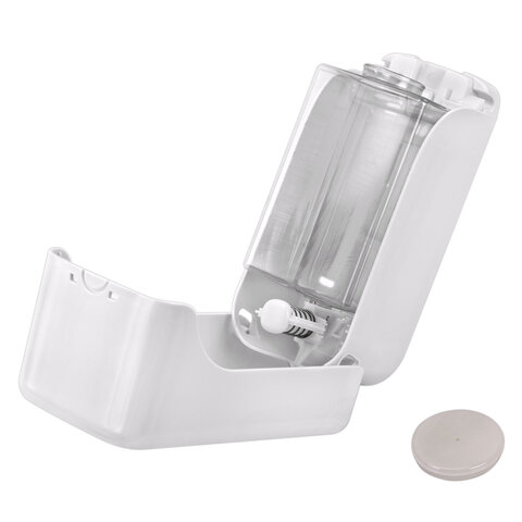 Дозатор для жидкого мыла LAIMA PROFESSIONAL PREMIUM, НАЛИВНОЙ, 1 л, белый, ABS-пластик, 609509 - фото 7