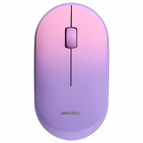 Мышь беспроводная бесшумная SMARTBUY 266AG-V, USB, 2 кнопки + 1 колесо, оптическая, фиолетовая, SBM-266AG-V - фото 1