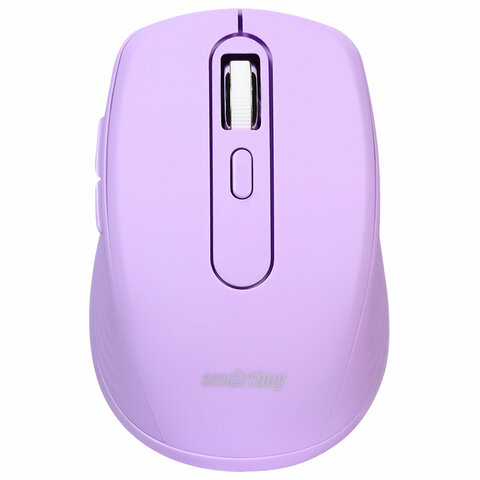 Мышь беспроводная бесшумная SMARTBUY 611AG-V, USB, 4 кнопки + 1 колесо, оптическая, лиловая, 02033, SBM-611AG-V - фото 1