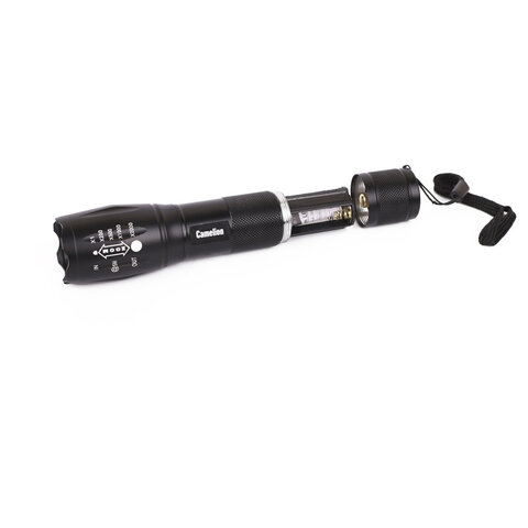 Фонарь CAMELION XML-T6, ЯРКИЙ, ZOOM, 5 режимов, питание 3xAAА или 18650 (не в комплекте), LED51530 - фото 2