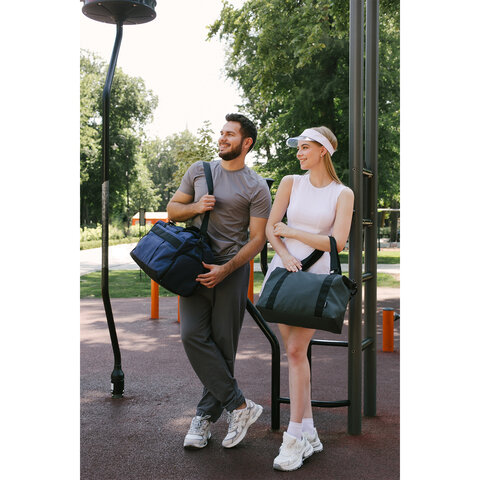 Сумка спортивная HEIKKI MOVE PLUS (ХЕЙКИ), отделение для обуви, синяя, 28х50х23 см, 273897 - фото 21