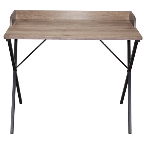 Стол на металлокаркасе BRABIX "LOFT CD-008", 900х500х780 мм, цвет морёный дуб, 641863 - фото 2