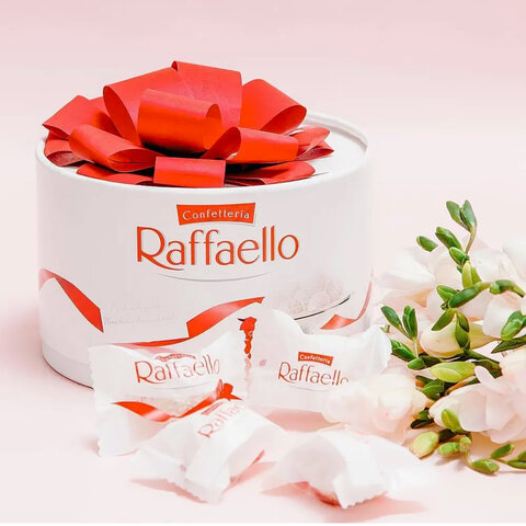 Конфеты RAFFAELLO с цельным миндальным орехом в кокосовой стружке, 200 г, торт, 9020000000363 - фото 3