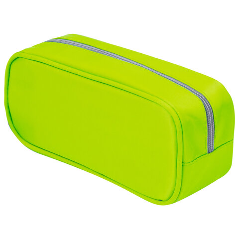 Пенал-косметичка BRAUBERG, мягкий, "KING SIZE NEON GREEN", 20х8х9 см, 229020 - фото 6