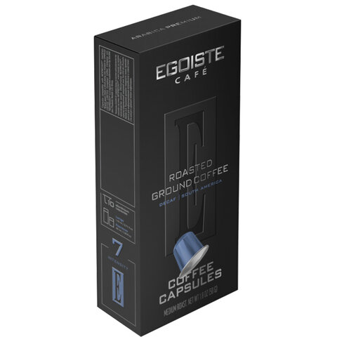Кофе в капсулах EGOISTE "DECAF" для кофемашин Nespresso, 10 порций, арабика 100%, ФРАНЦИЯ, EG05012004 - фото 2