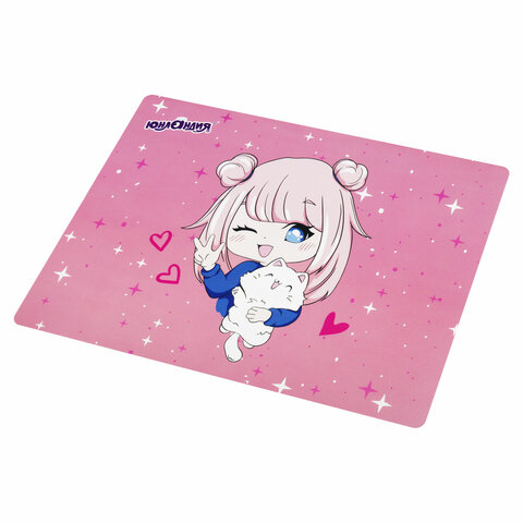 Настольное покрытие ЮНЛАНДИЯ, А4+, пластик, 33x23 см, "Anime pals", 272371 - фото 2