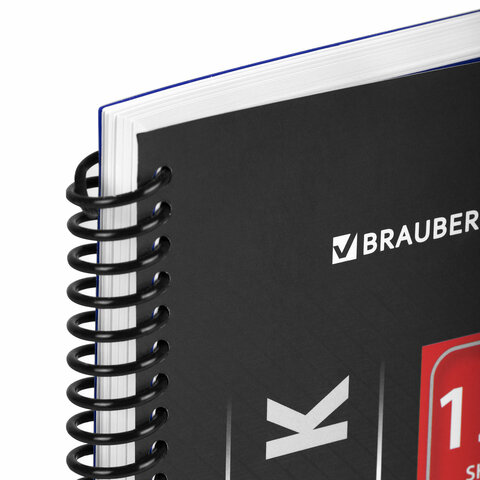 Тетрадь А4 120 л. BRAUBERG "Metropolis", спираль пластиковая, клетка, обложка пластик, СИНИЙ, 404739 - фото 7