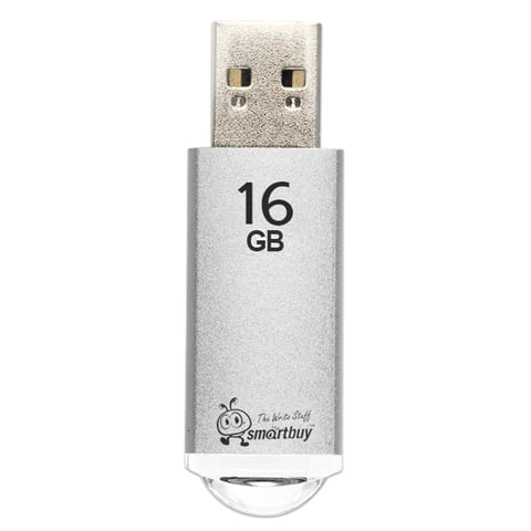 Флеш-память Smartbuy V-Cut, 16Gb, USB 2.0, сереб, SB16GBVC-S - фото 2
