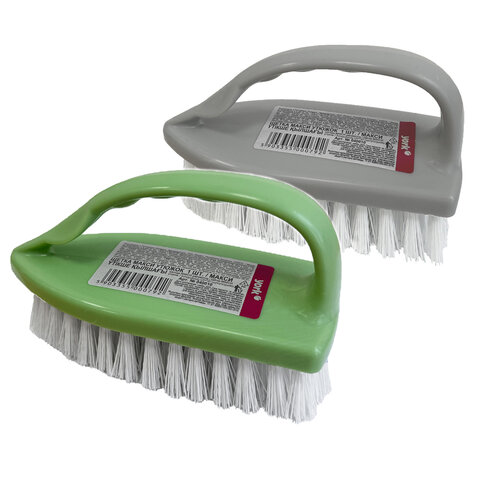 Щетка для одежды/обуви, большая, 9х14х6 см, пластик, цвет ассорти, "Утюжок", YORK, 40010 - фото 1