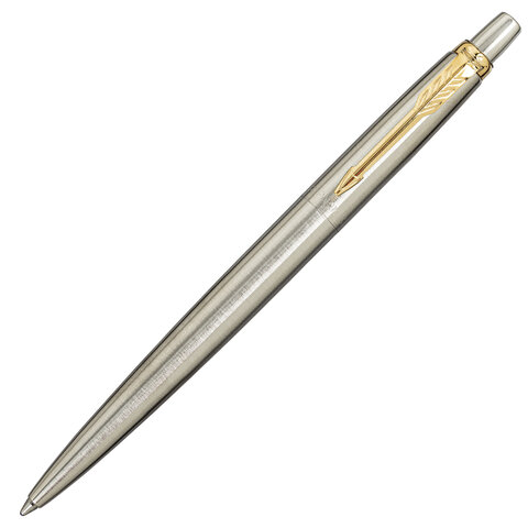 Ручка шариковая PARKER "Jotter Core Stainless Steel GT", ежедневник А5 черный, пакет, 880886 - фото 2