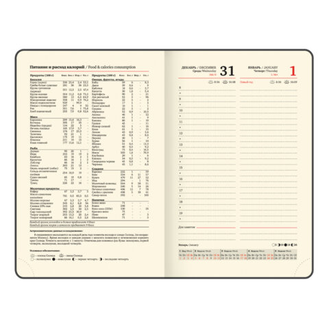 Ежедневник датированный 2026, МАЛЫЙ ФОРМАТ 100х150 мм, А6, BRAUBERG "Imperial", под кожу, бордо, 117254 - фото 11