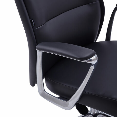 Кресло BRABIX PREMIUM ''Adept EX-752'', синхромеханизм, алюминий, экокожа, черное, 532930 - фото 8