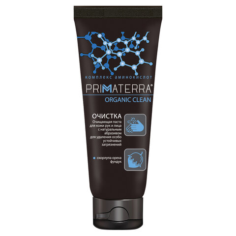 Паста очищающая, 200 мл, PRIMATERRA ORGANIC CLEAN, от сильных загрязнений с натуральным абразивом - фото 3