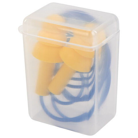 Беруши многоразовые силиконовые со шнурком, 1 пара в контейнере, SNR 37 дБ, RABBITEX (РАББИТЕКС), 671317 - фото 6