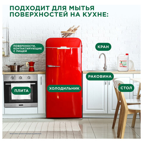 Средство для мытья посуды 5 л, СИФ "Красный апельсин и эвкалипт", гель - фото 6