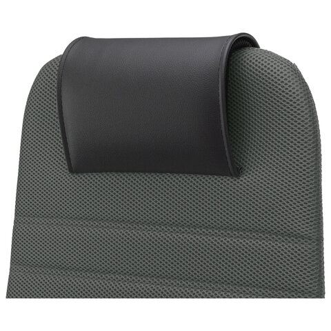 Кресло офисное МЕТТА "SU-B-10" хром, ткань-сетка, сиденье и спинка мягкие, темно-серое - фото 11