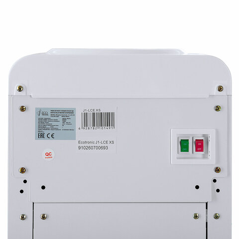 Кулер для воды ECOTRONIC J1-LCE XS, напольный, НАГРЕВ/ОХЛАЖДЕНИЕ ЭЛЕКТРОННОЕ, шкаф, 2 крана, белый, 11660 - фото 11