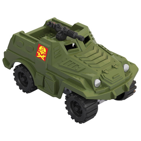 Военная машина игрушечная РАЗВЕДЫВАТЕЛЬНАЯ "След", пластиковая, 10x6x6 см, НОРДПЛАСТ, 378 - фото 1
